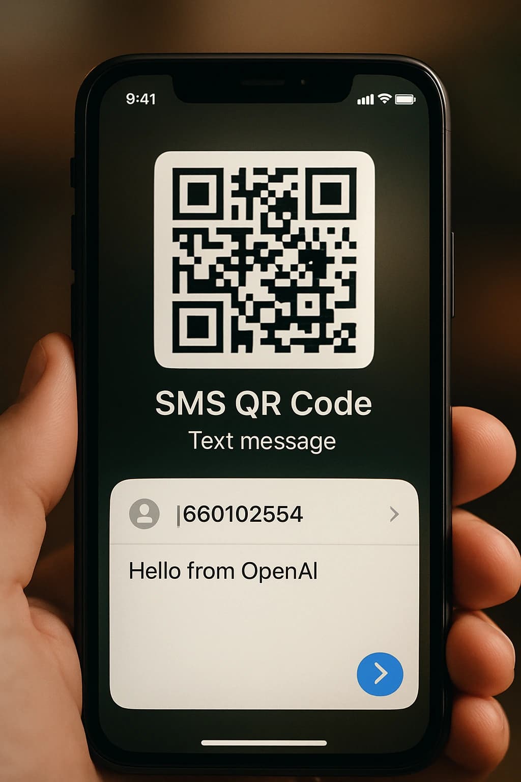 SMS to QR Code Generator